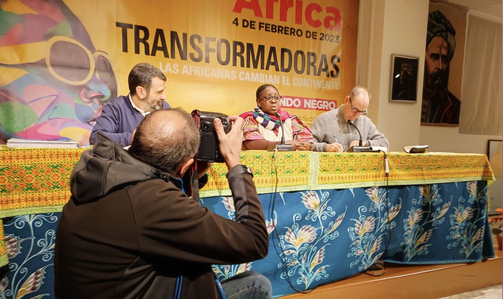 Yvette Mushigo durante la rueda de prensa