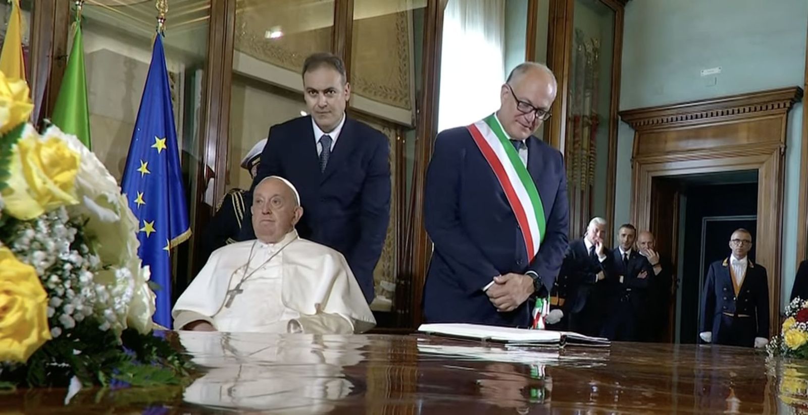 El Papa, en el Ayuntamiento de Roma