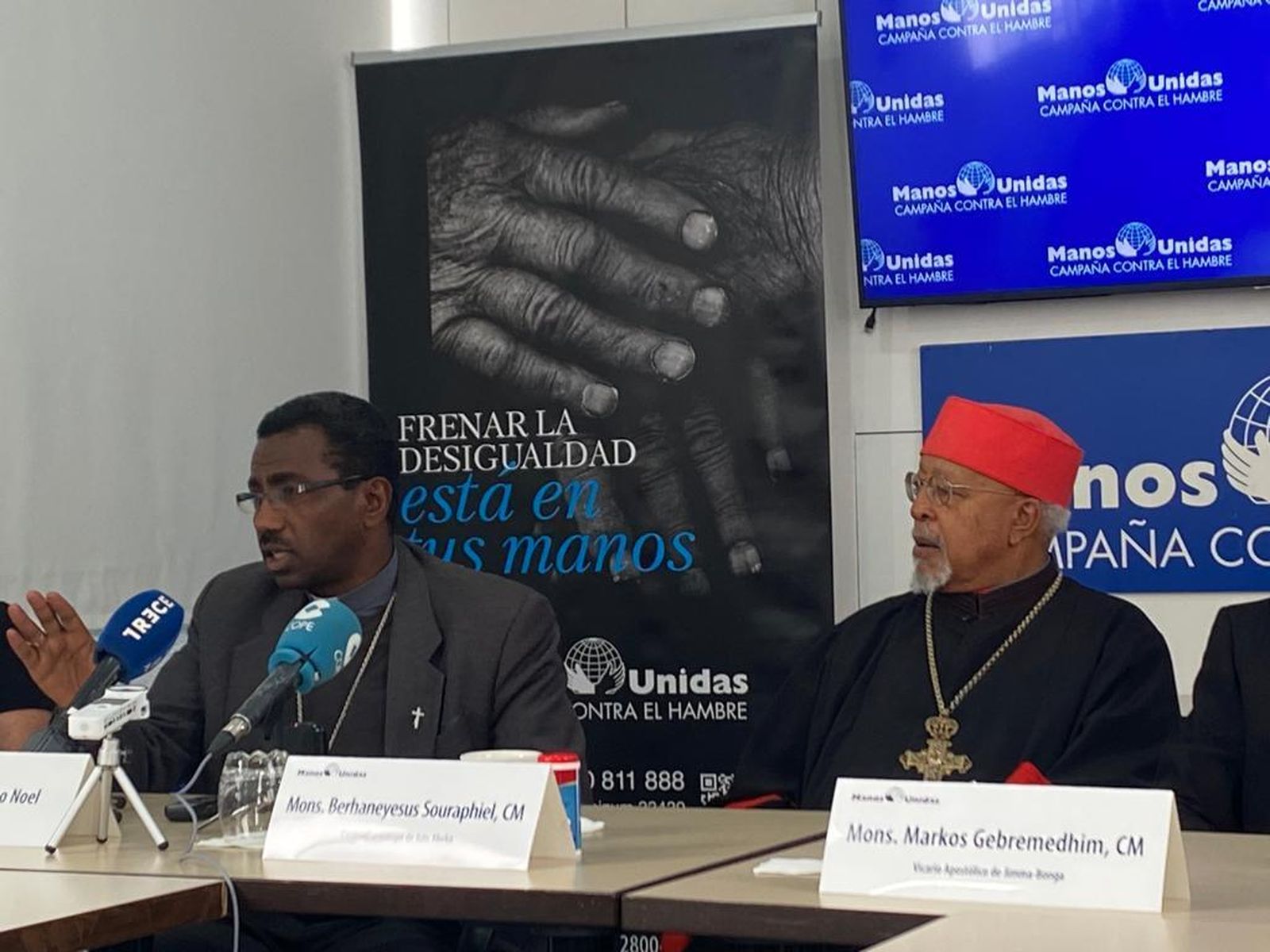 Monseñor Franso, en Manos Unidas