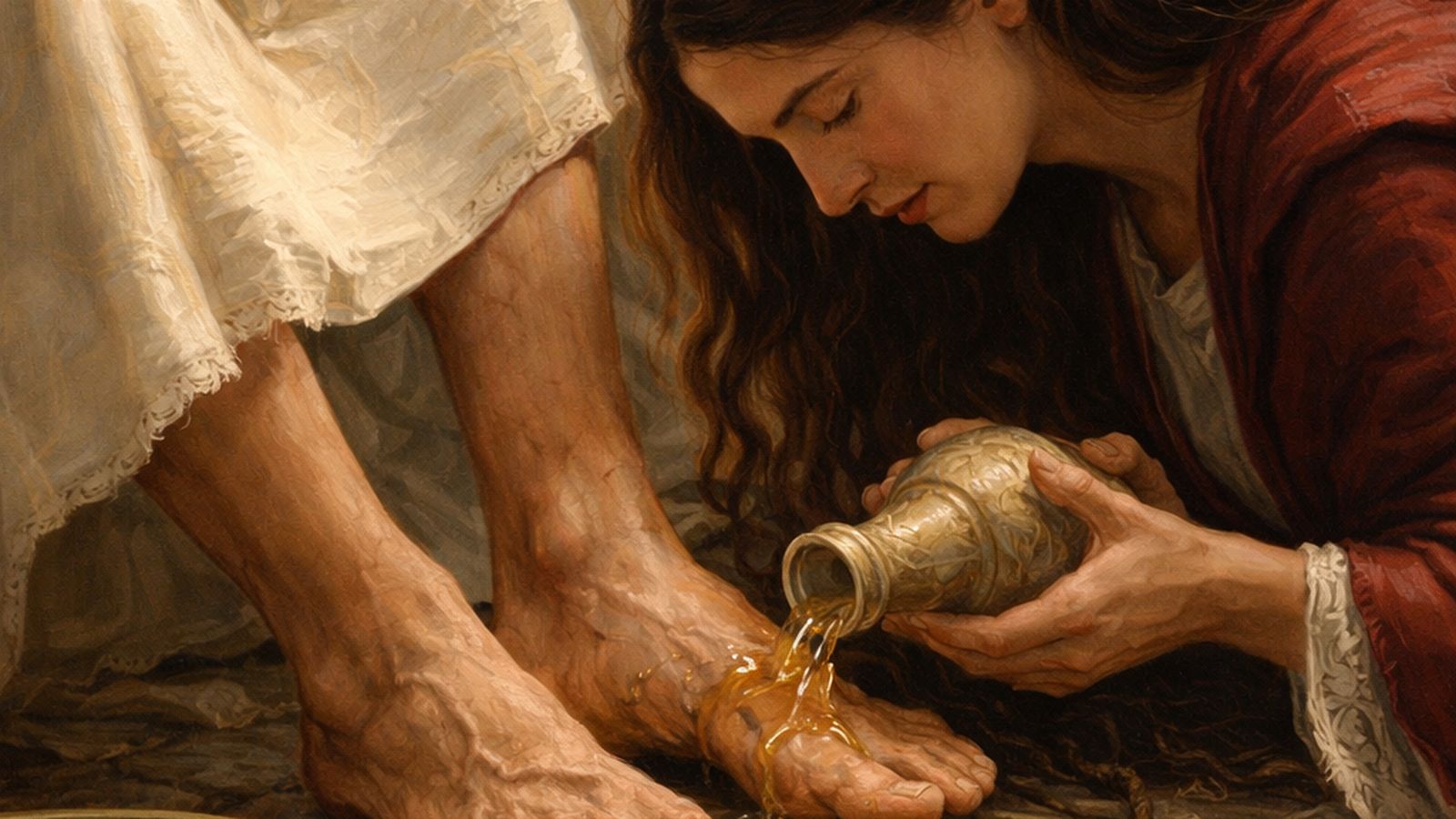 María, ungiendo los pies de Jesús