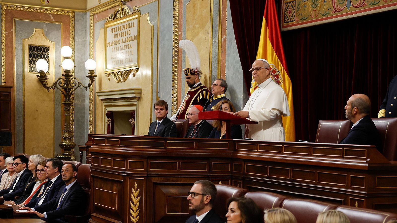 León XIV en el Congreso de los Diputados