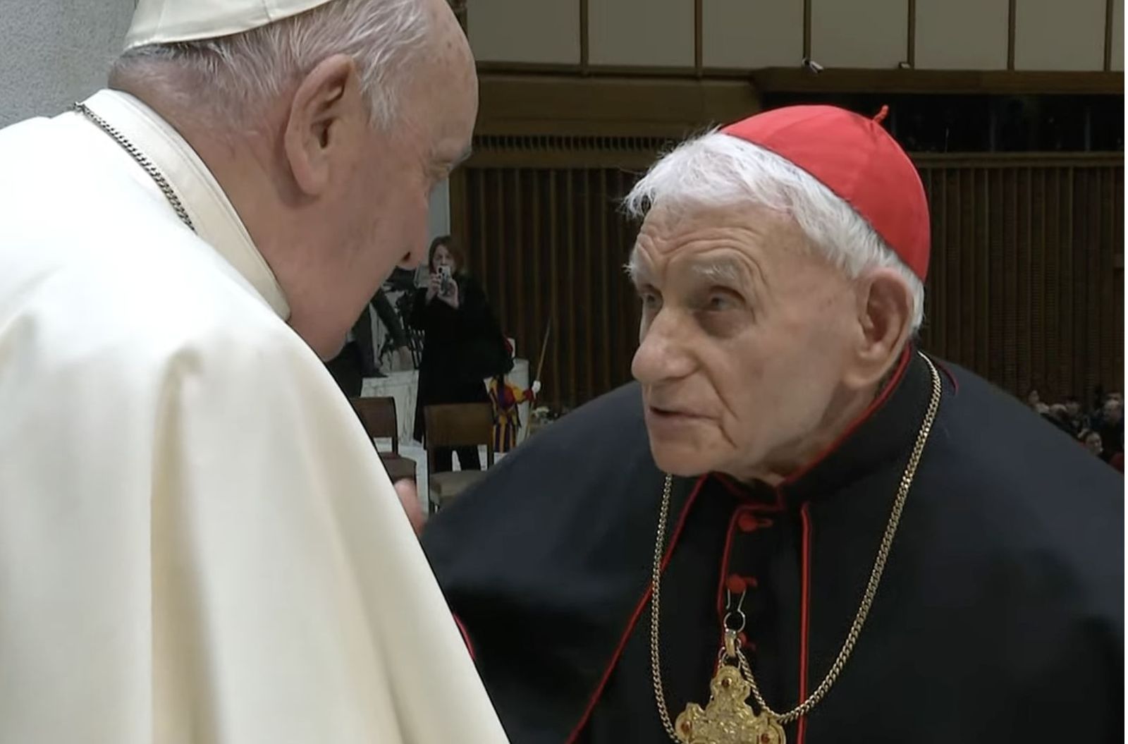El Papa, con el cardenal Simonis