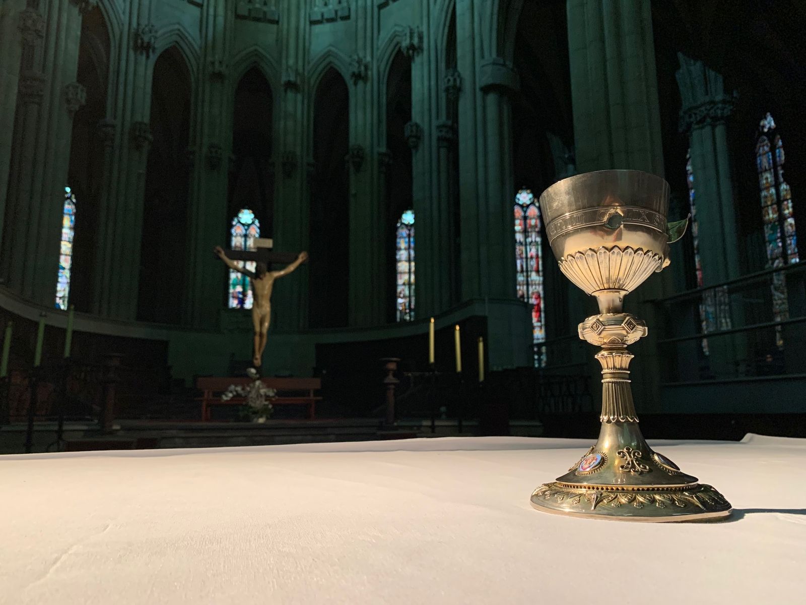 Enrique  Díaz, voluntario de ACN en Vitoria: "El Cáliz nos recuerda a los cristianos perseguidos en el mundo"