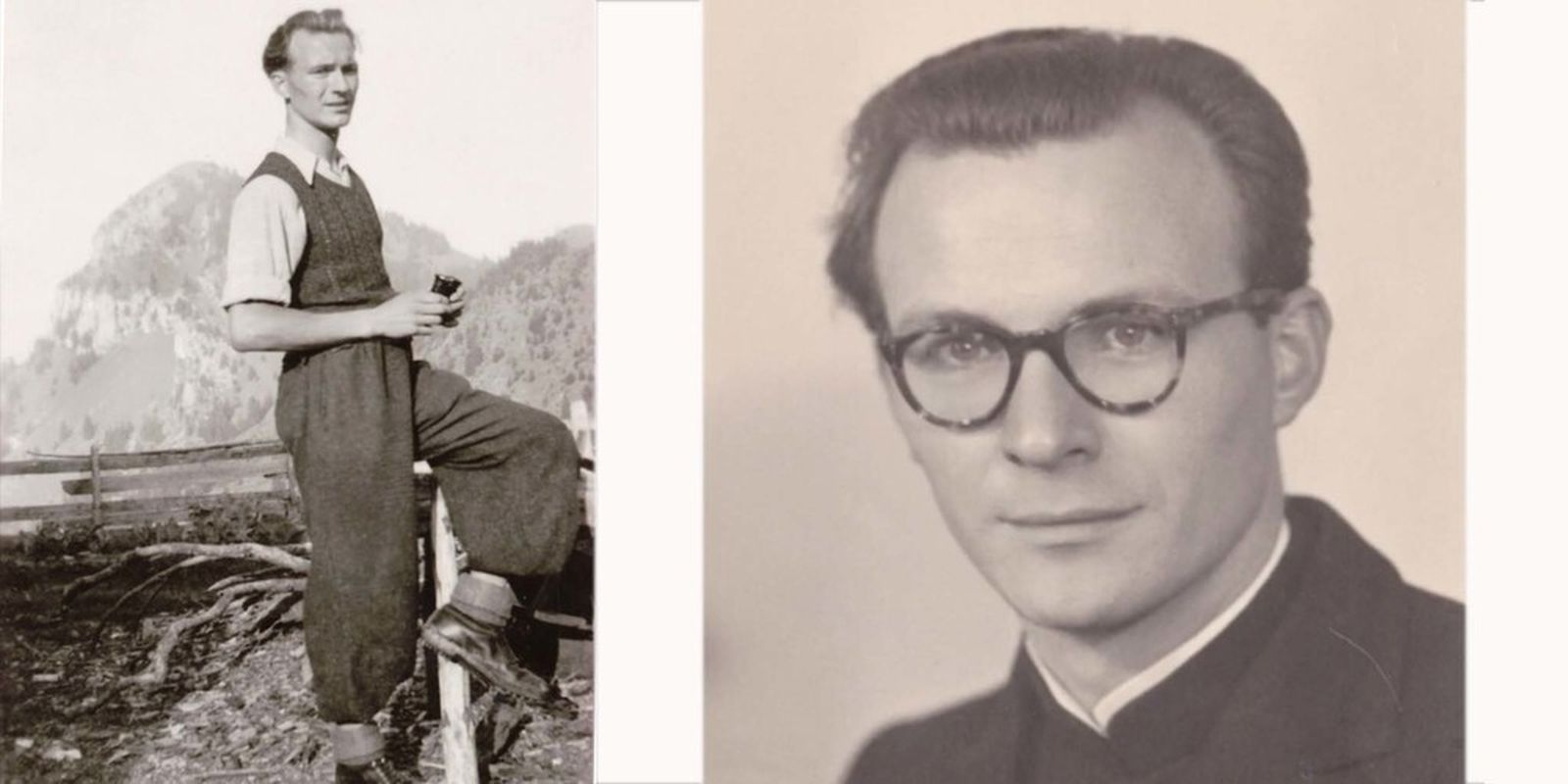 Anton Ebnöther, el cura abusador, cuando era joven