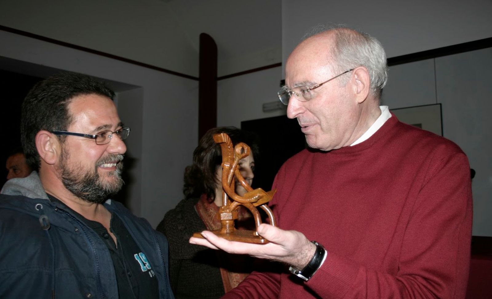 López Sáez (a la derecha)