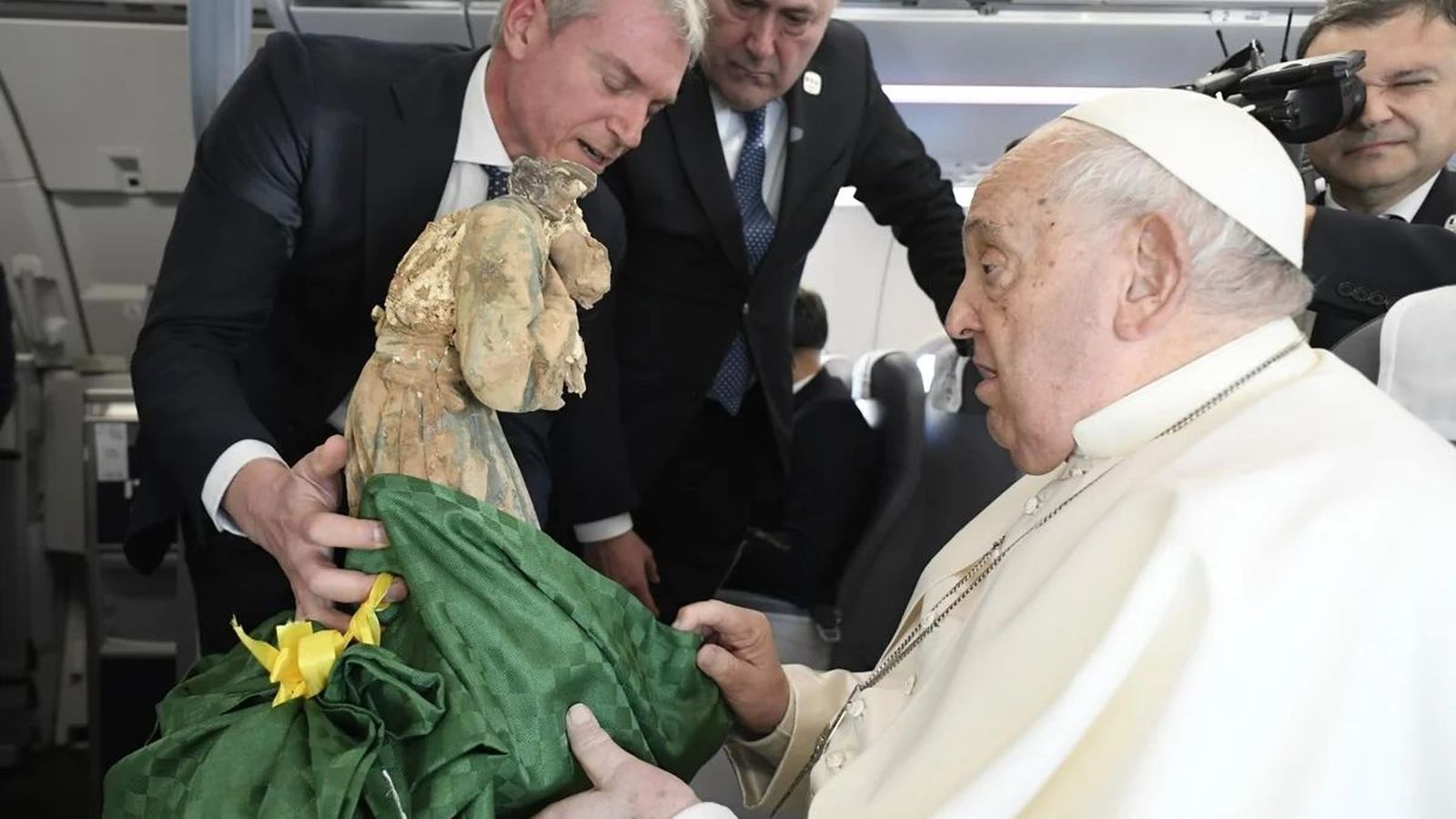 Papa con el ángel de Picanya