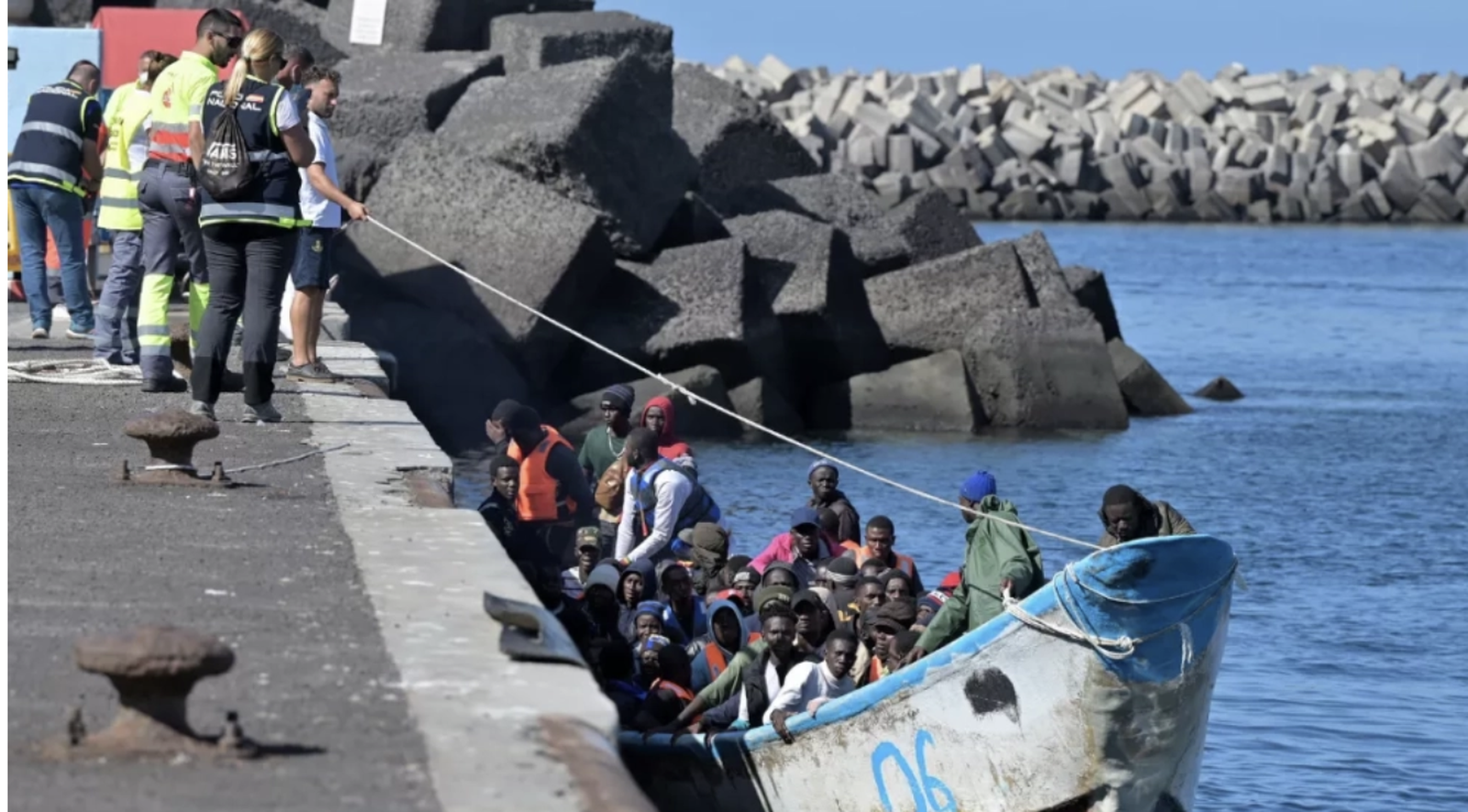 Em,igrantes en El Hierro