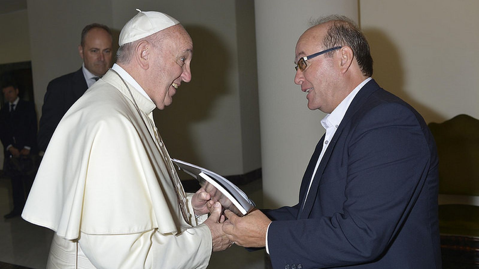 José Manuel Vidal, con el Papa Francisco