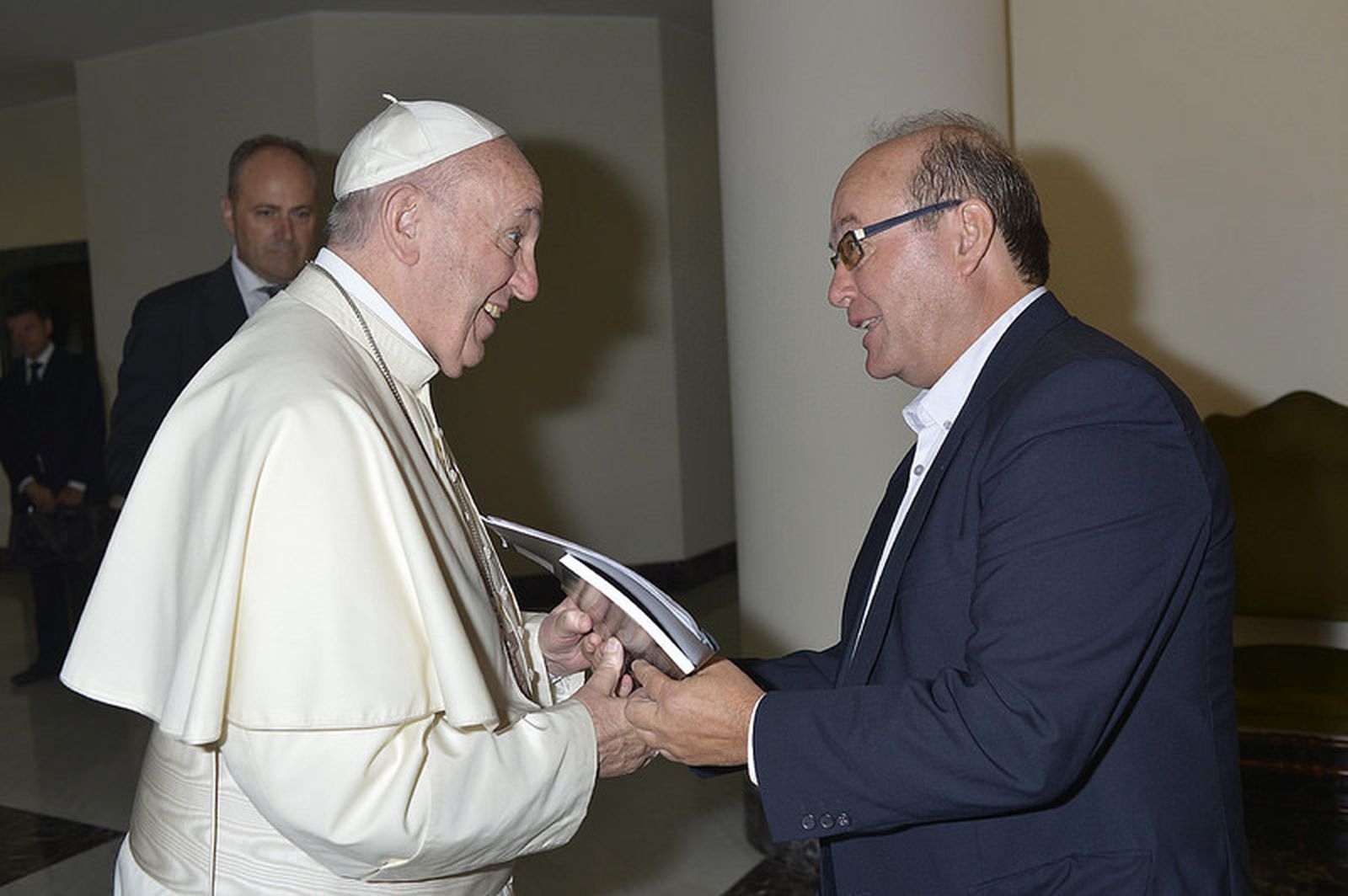 José Manuel Vidal, con el Papa Francisco