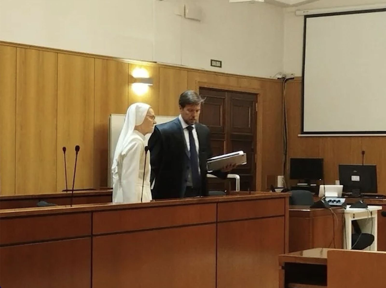 La religiosa, durante su declaración