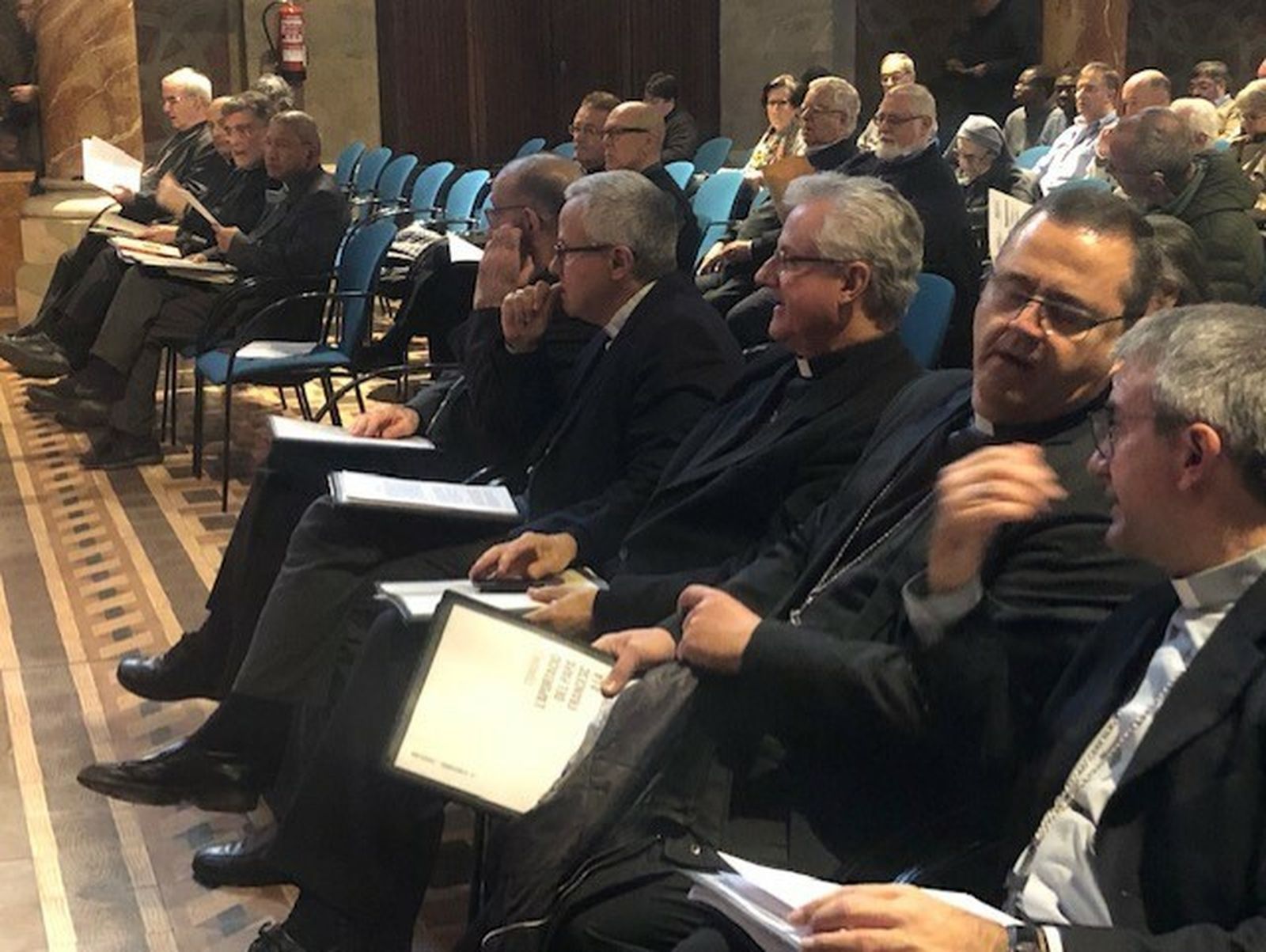 Algunos de los asistentes a la conferencia