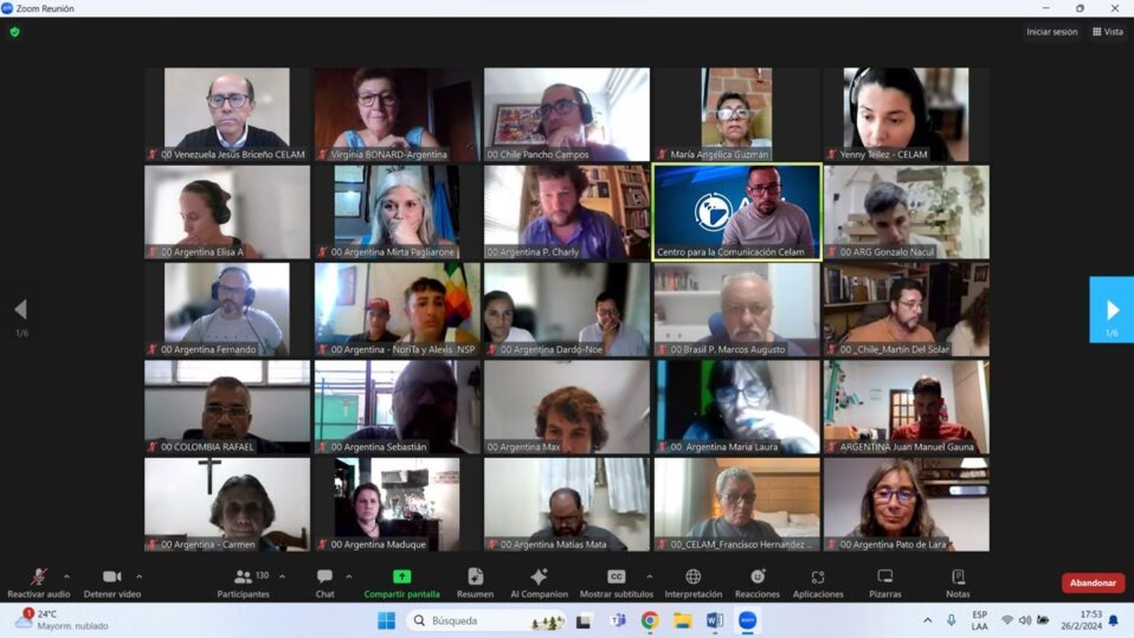 Encuentro de la Pastoral Latinoamericana de Personas en Situación de Calle