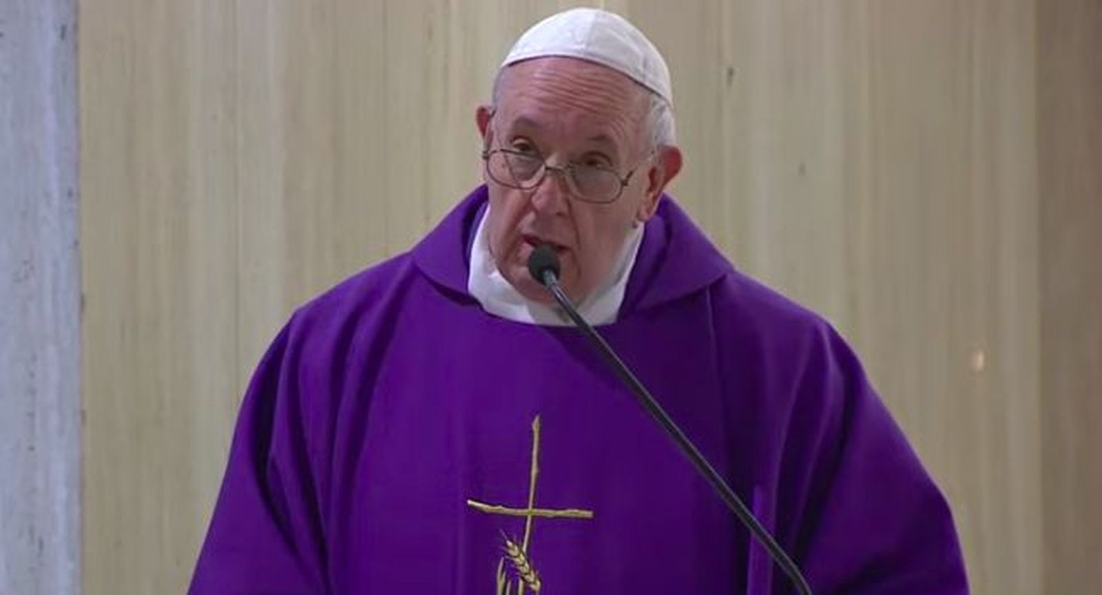 Francisco, durante la misa de hoy