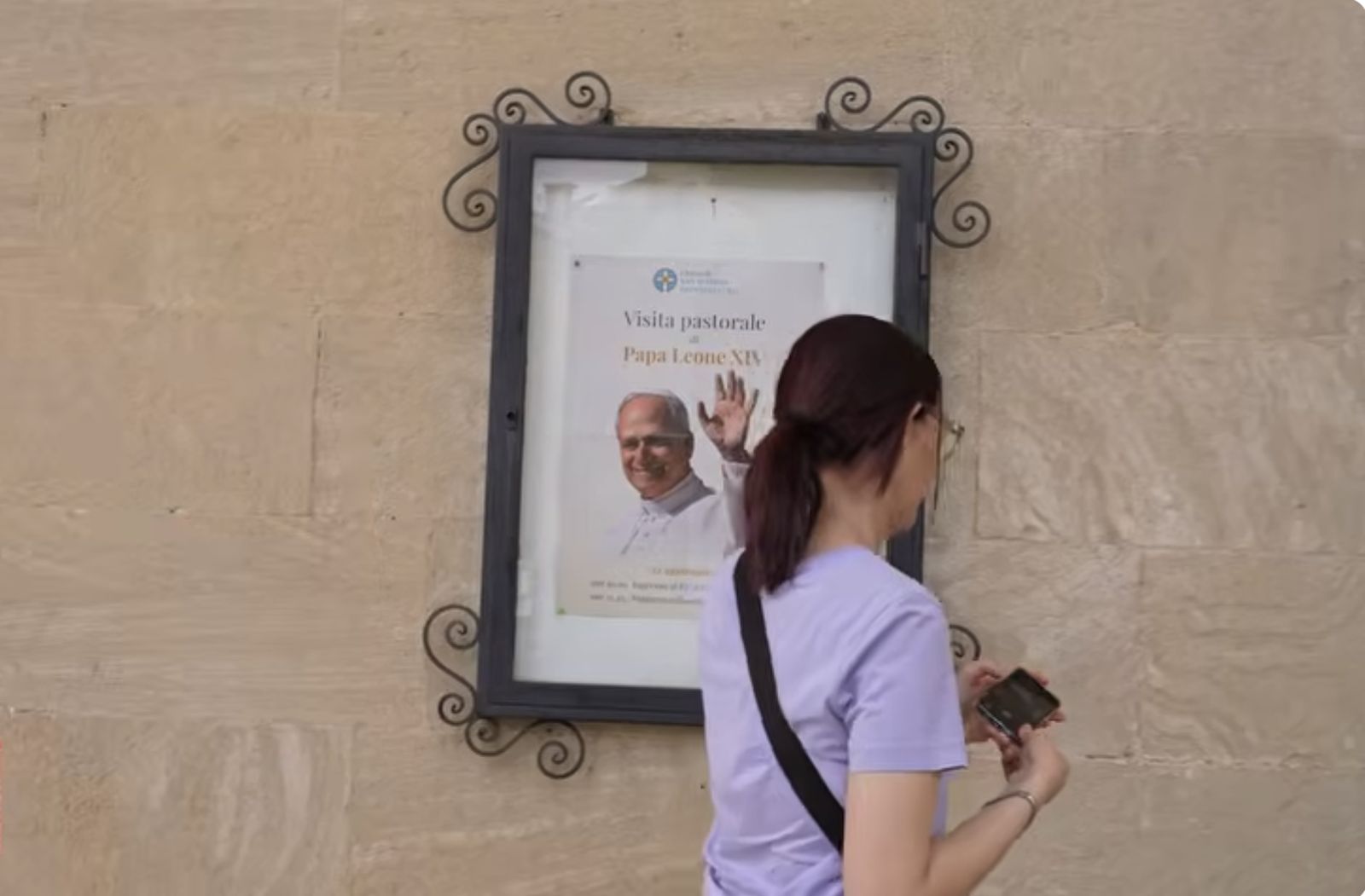 Cartel del Papa en San Marino