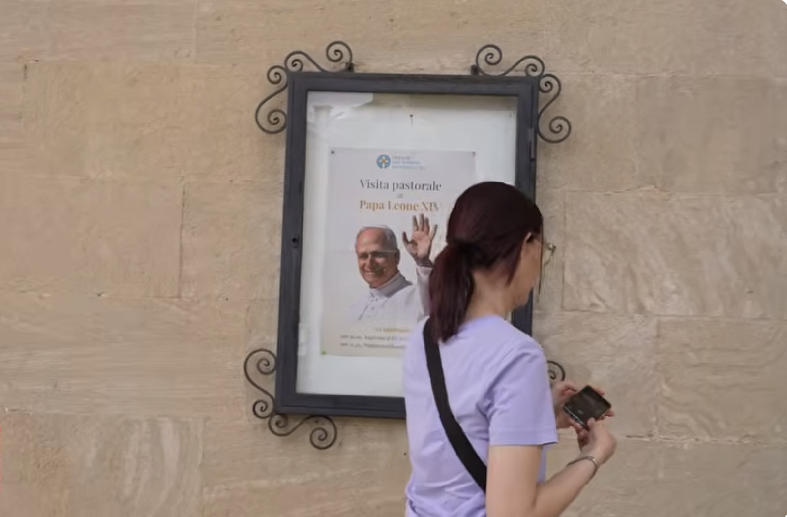 Cartel del Papa en San Marino