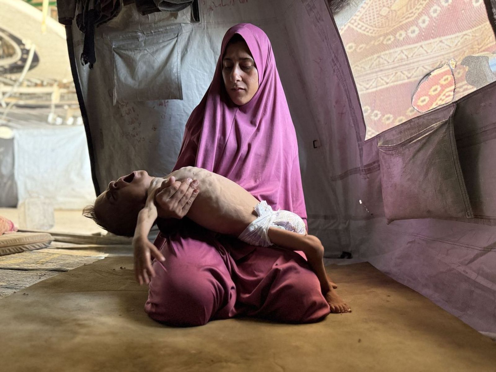 El pequeño gazatí Mohamed Motawaq