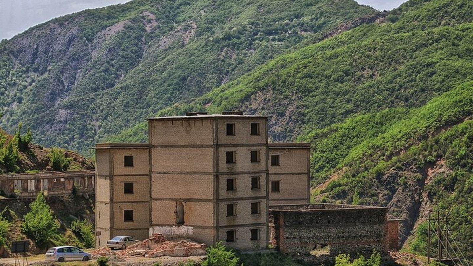 Antiguo campo de prisioneros de Spaç.Albania.