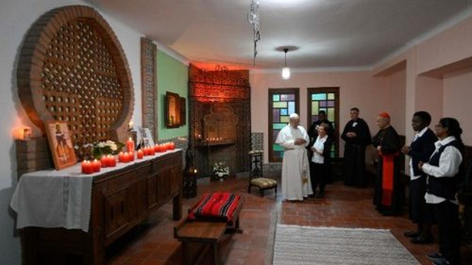 El Pap visitó a las monjas