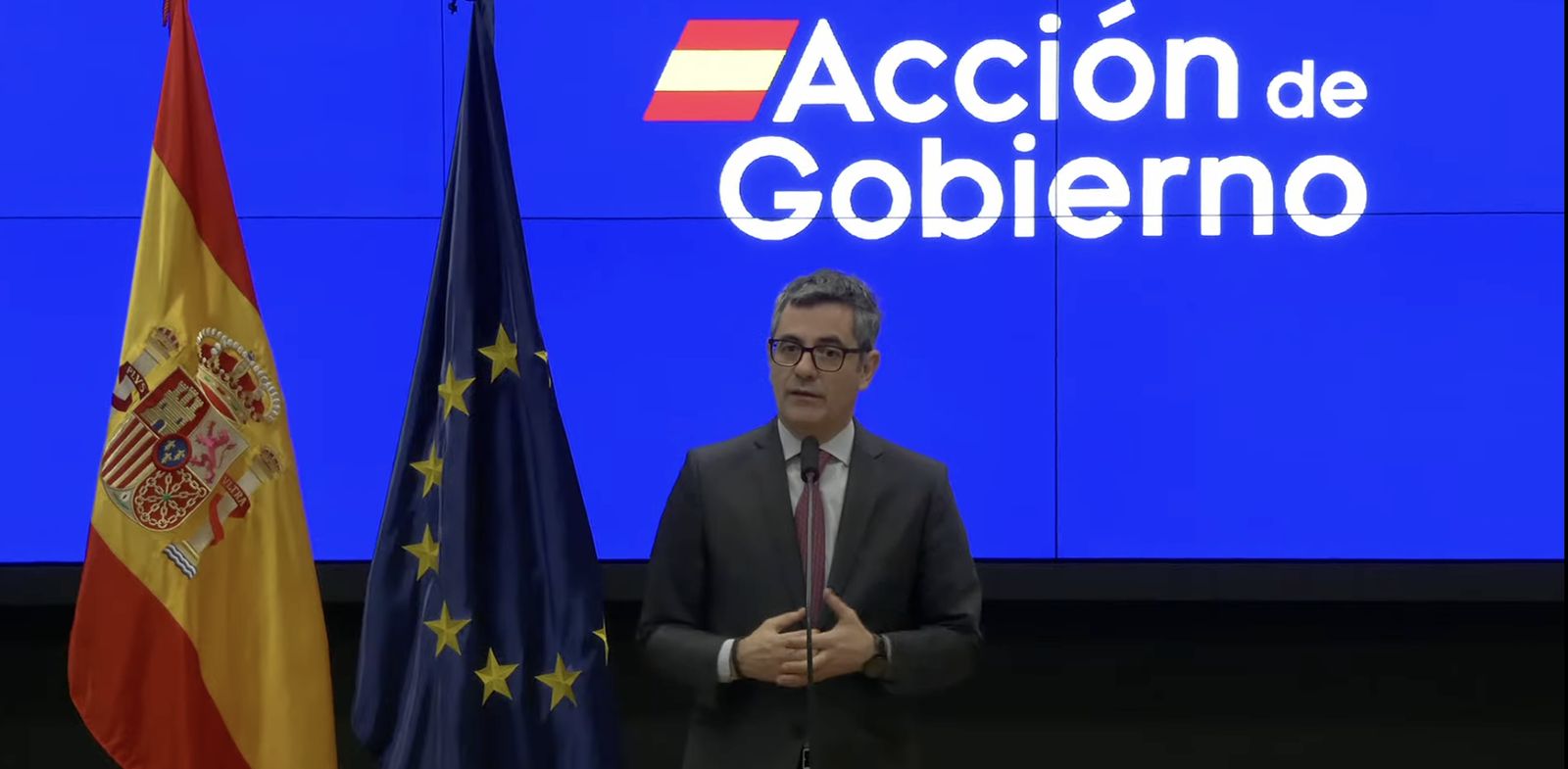 Bolaños, durante su intervención