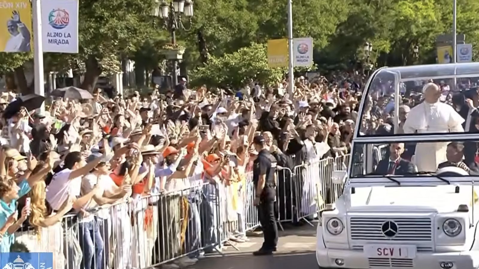 El Papa, con la gente