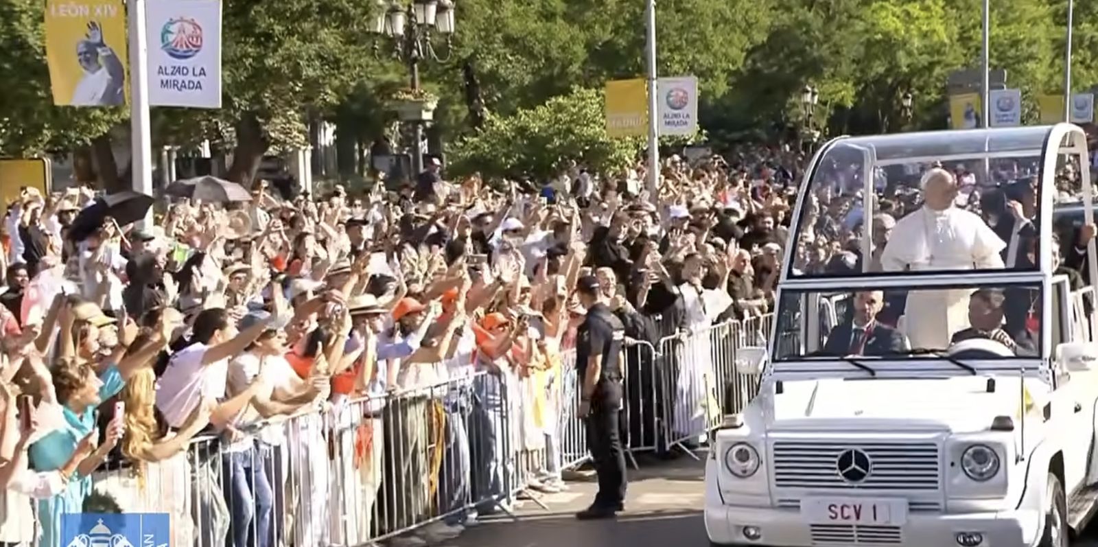 El Papa, con la gente