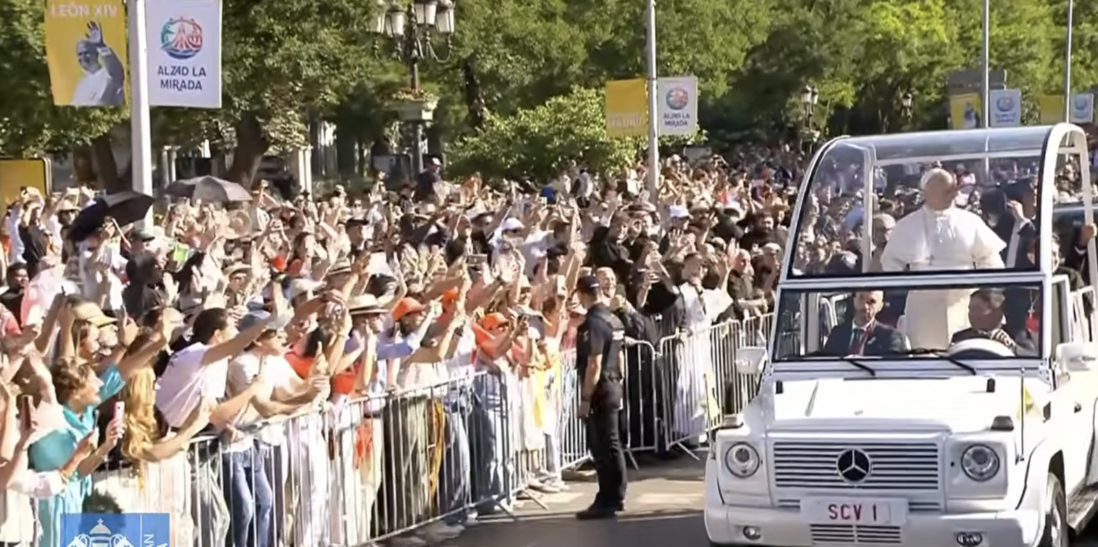 El Papa, con la gente