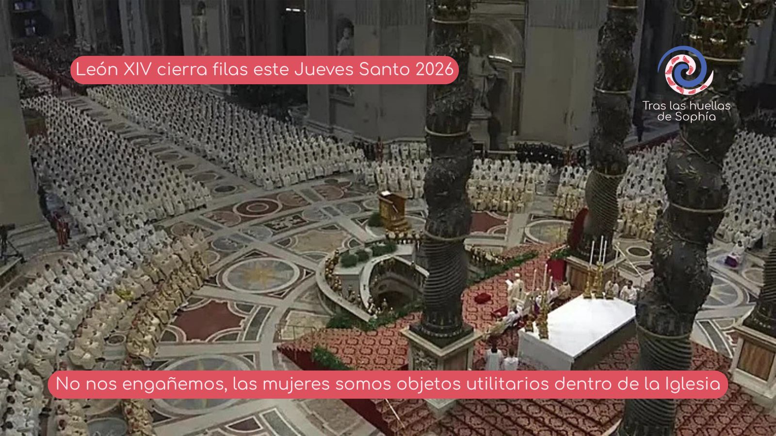 No nos engañemos, las mujeres somos objetos utilitarios dentro de la Iglesia (Portada para Facebook)