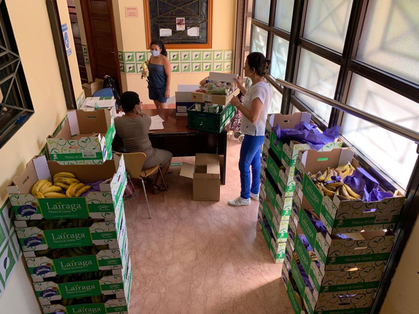 Reparto de alimentos