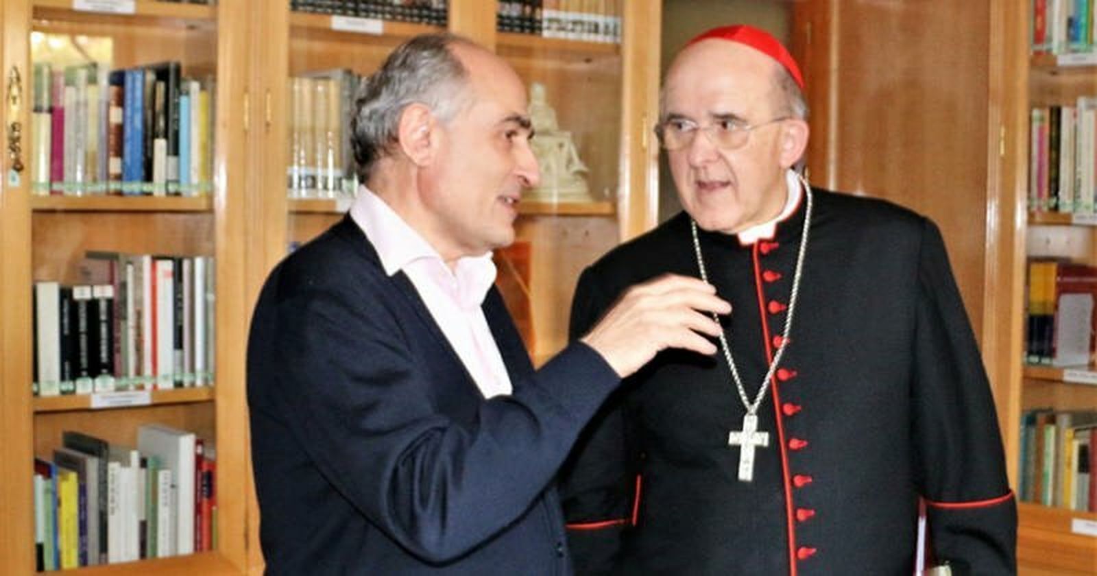 David López y el cardenal Osoro