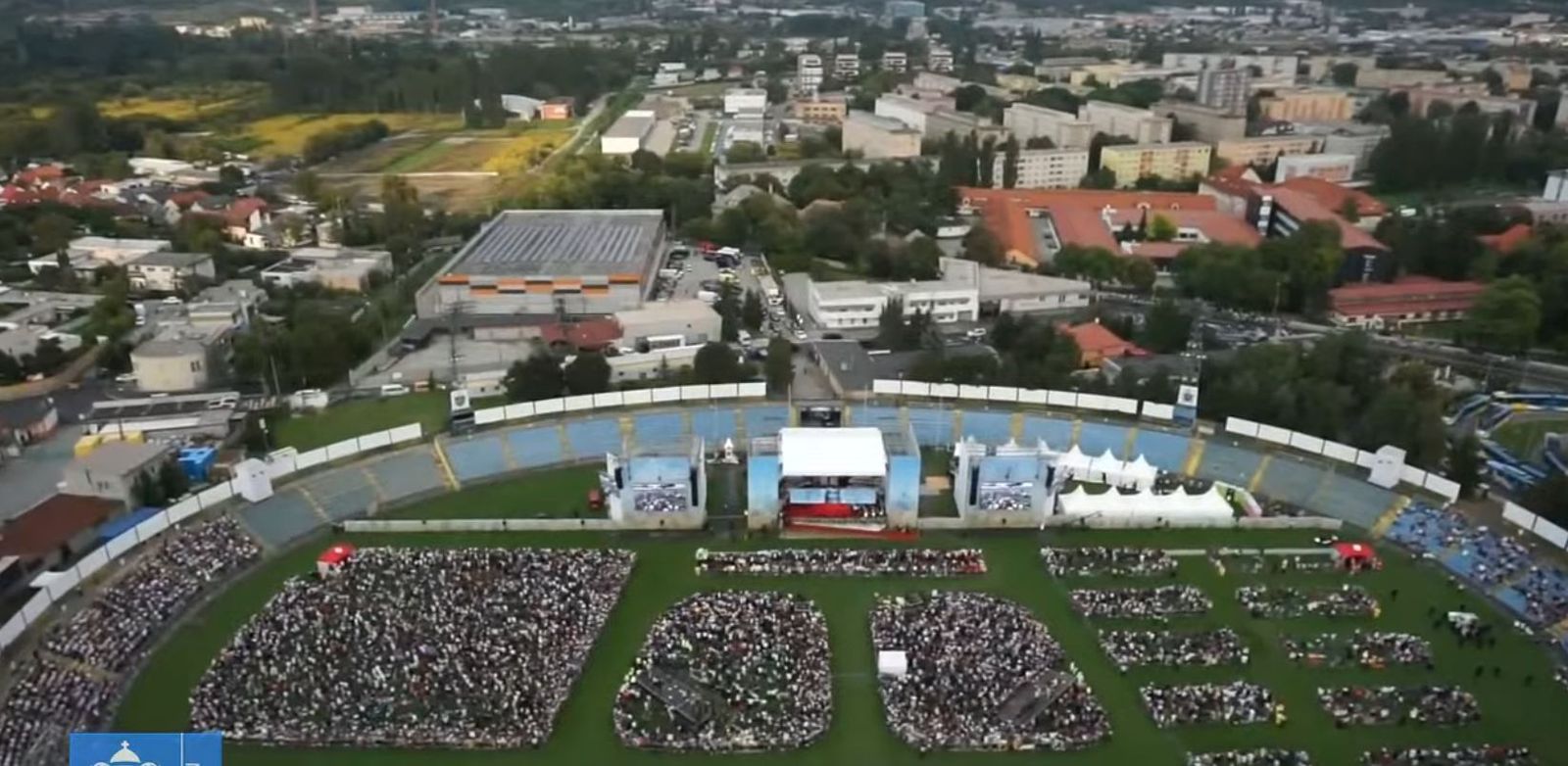 El Papa en el estadio de Eslovaquia