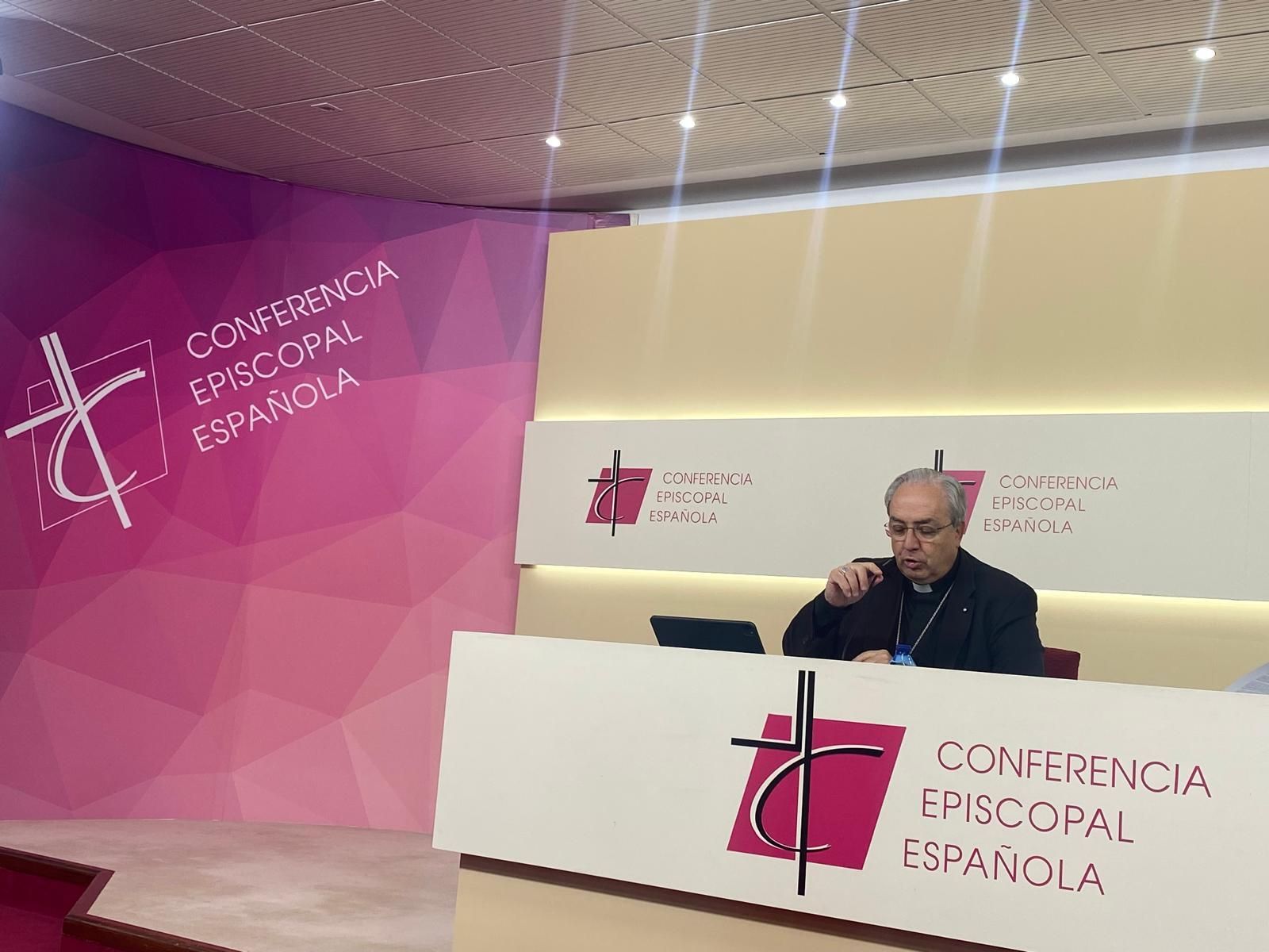 García Magán, en la rueda de prensa final de la Plenaria