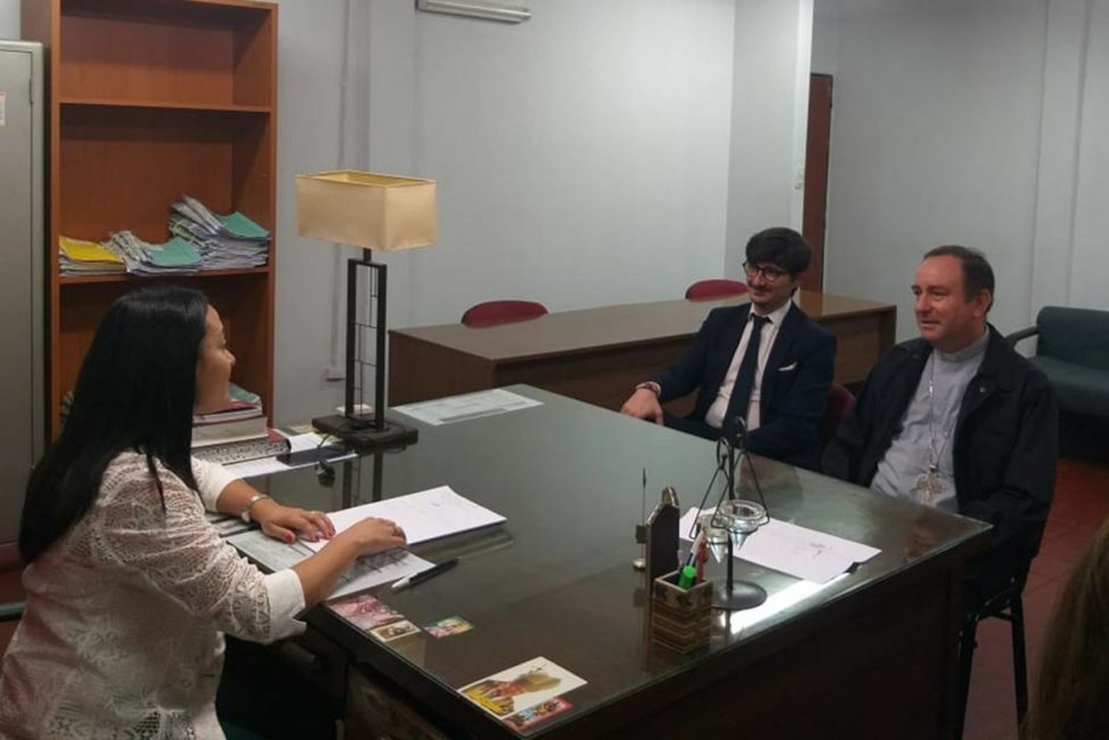 Zanchetta y Belda, con la jueza en Orán