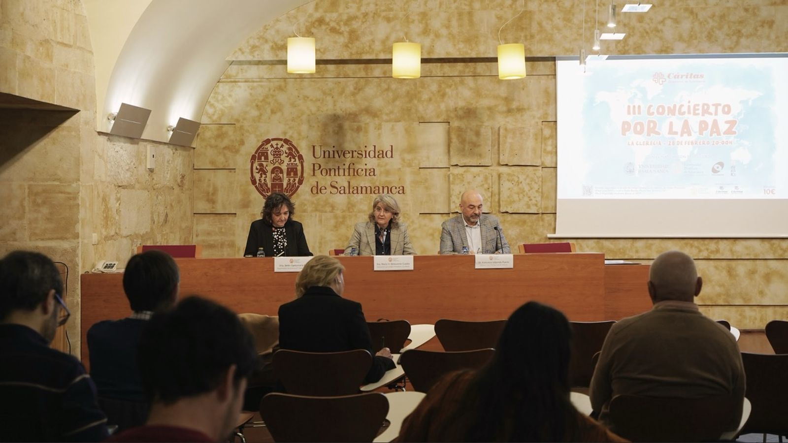 Cáritas Diocesana de Salamanca y la UPSA presentan el III Concierto por la Paz