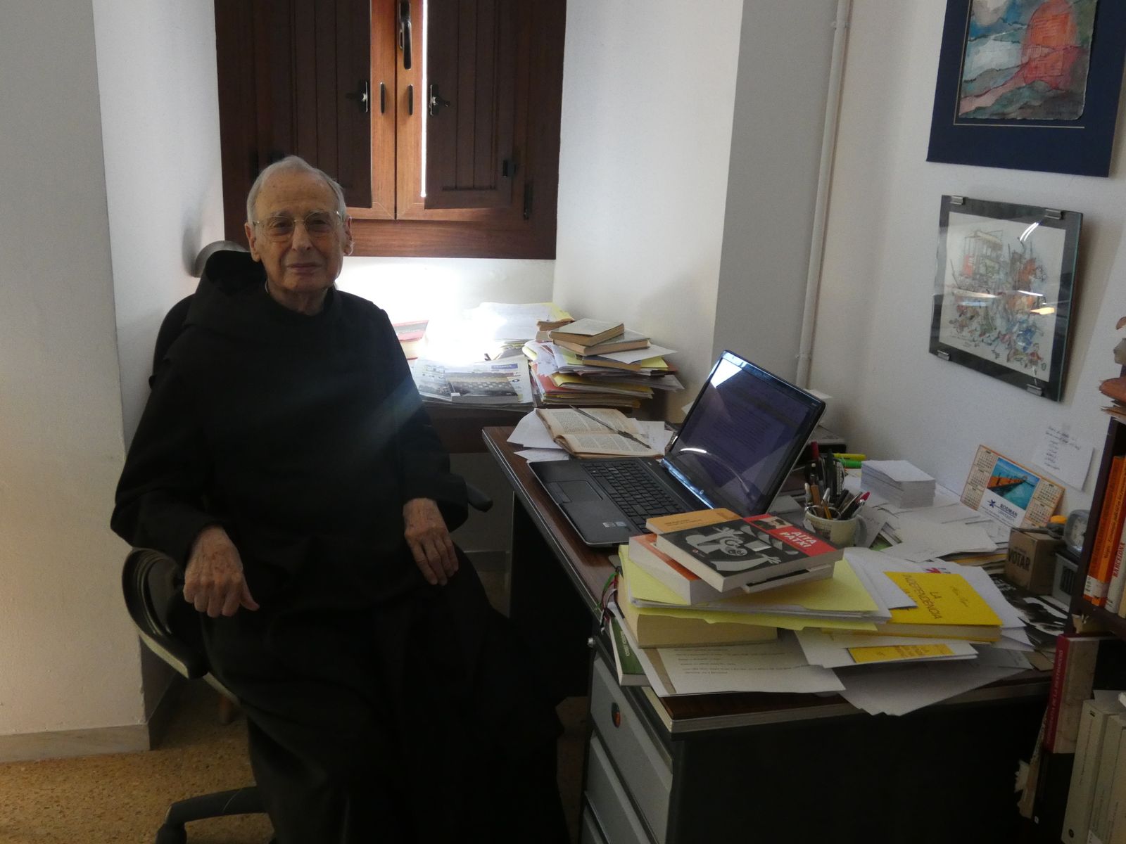 Hilari Raguer, en Montserrat