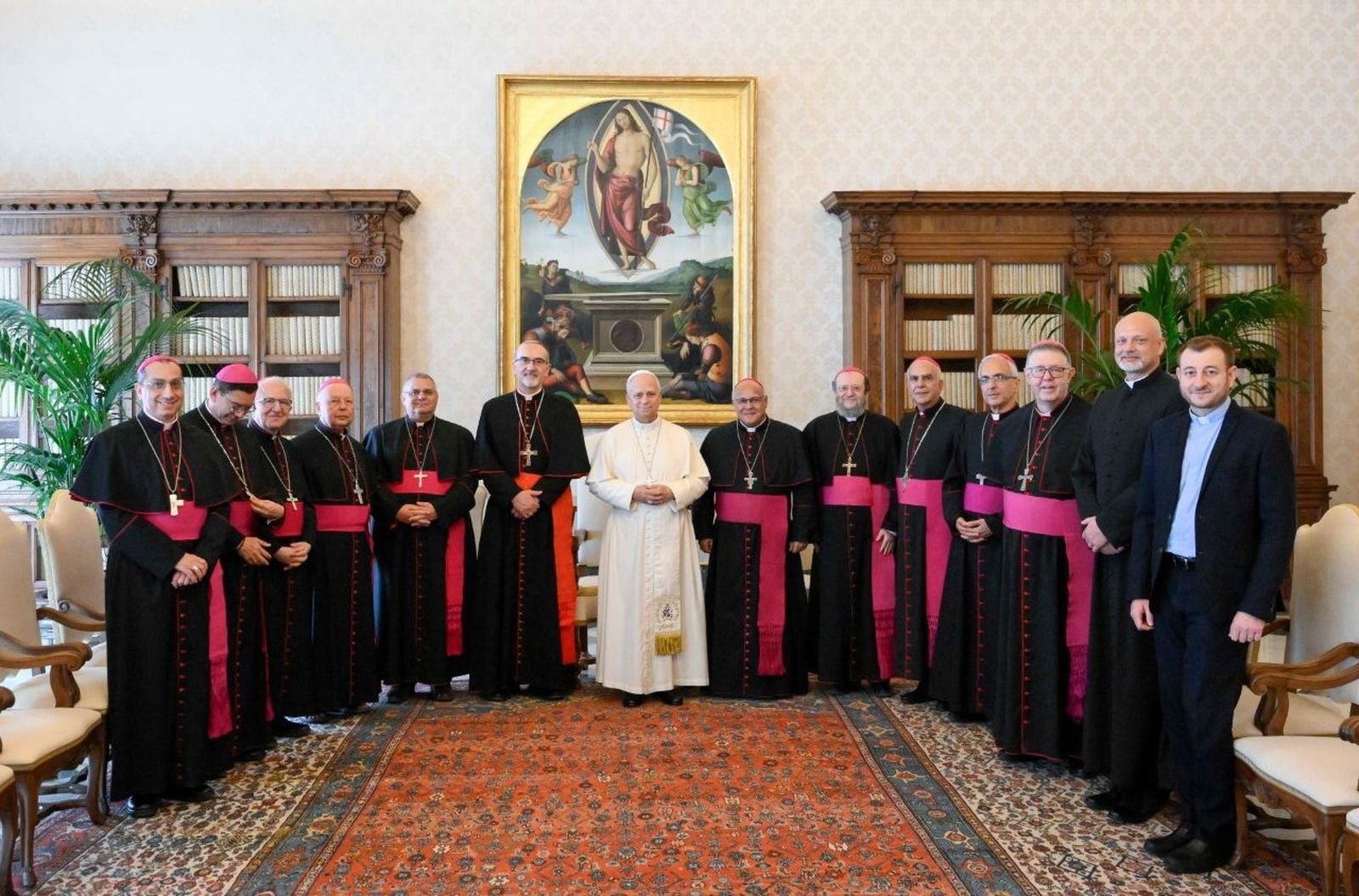 El Papa con los miembros de la Conferencia Episcopal de las Regiones Árabes