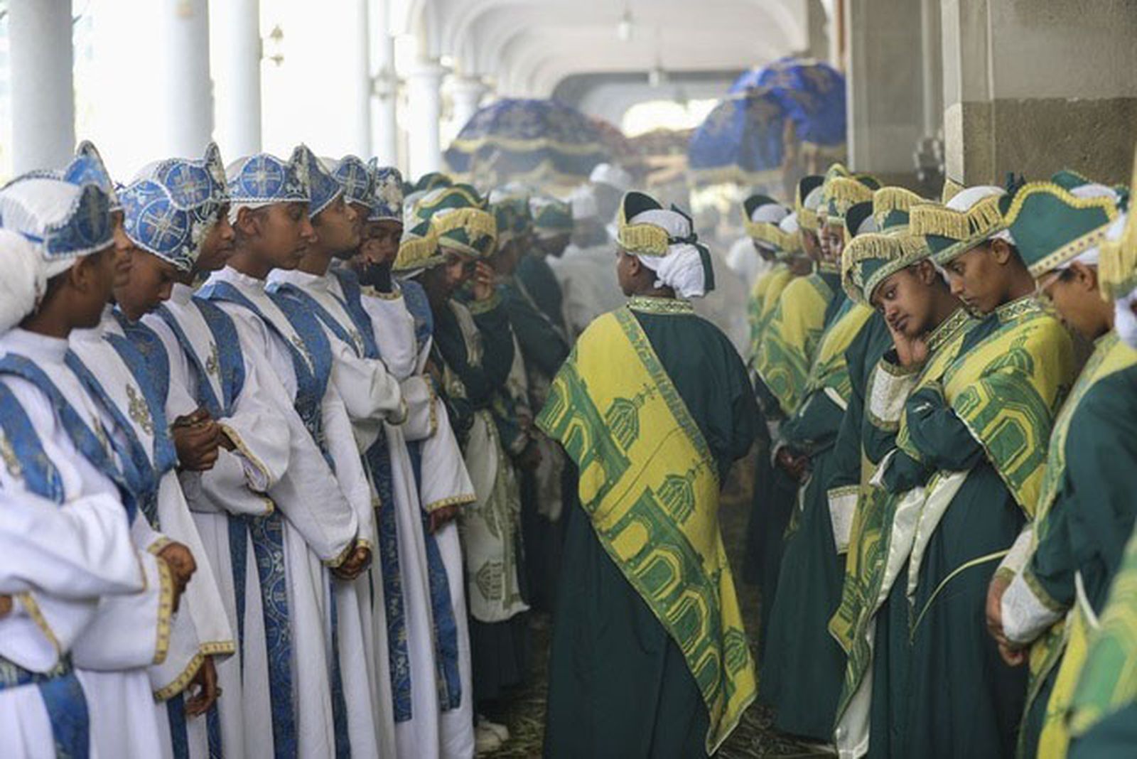 Etíopes ortodoxos celebran el Domingo de Ramos en Adís Abeba