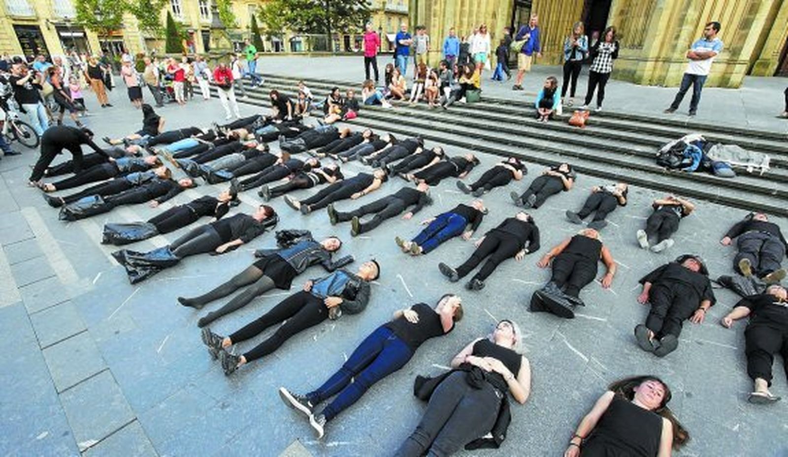 Protesta de mujeres contra el feminicidio