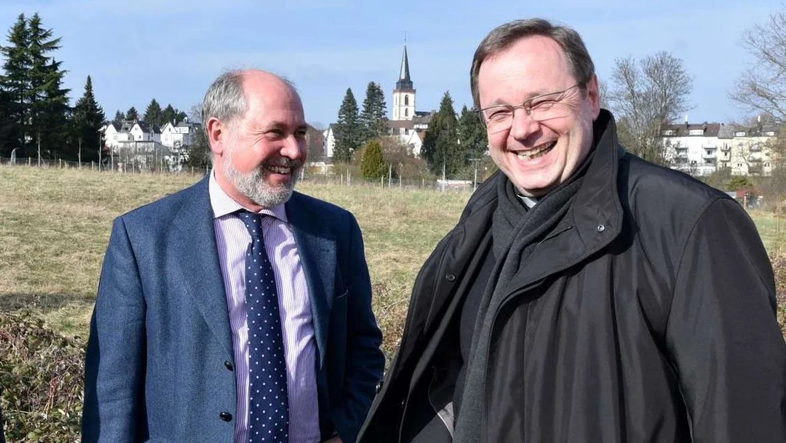 Andreas Unfried con Georg Bätzing, obispo de Limburgo