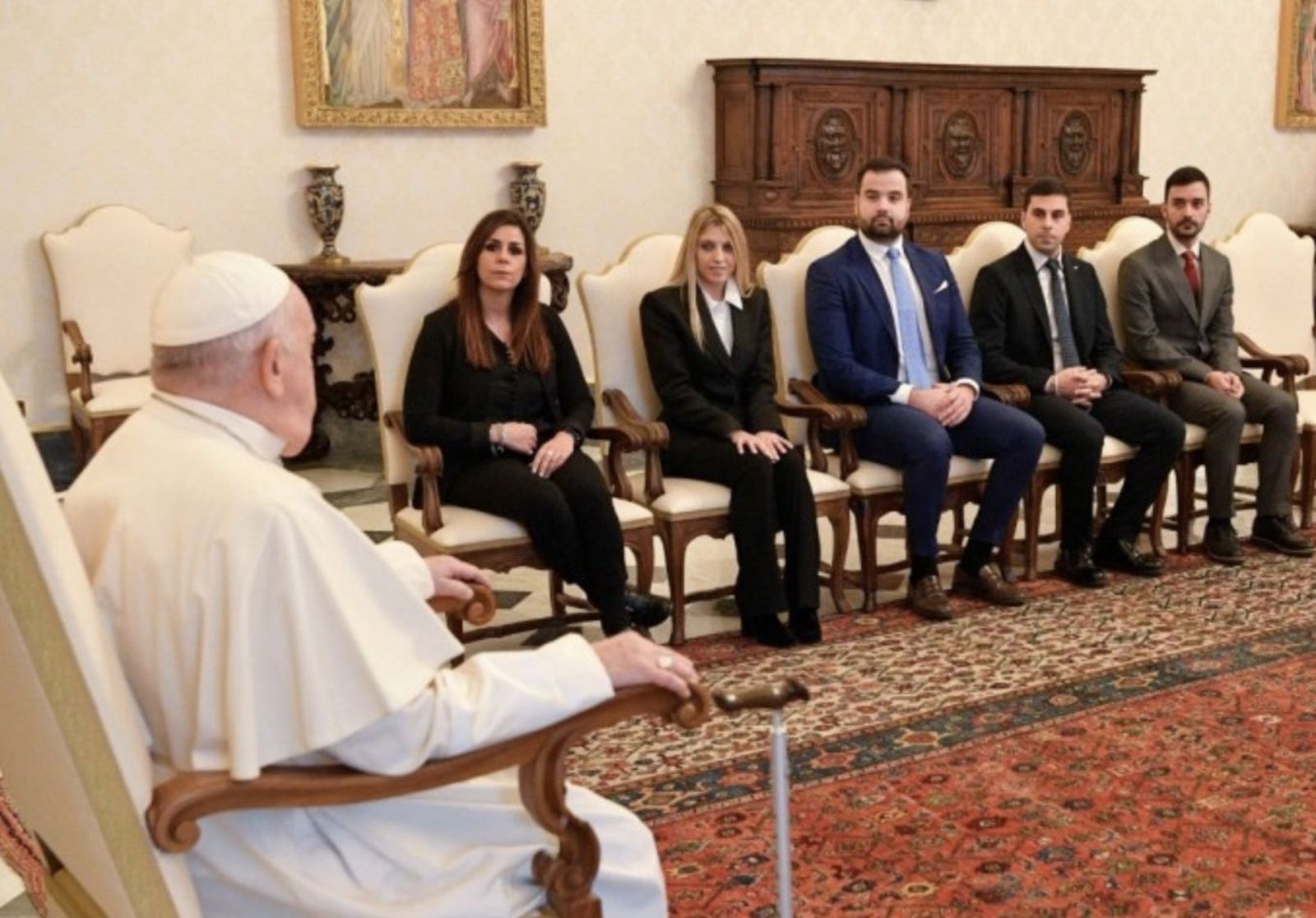 Francisco, durante la audiencia