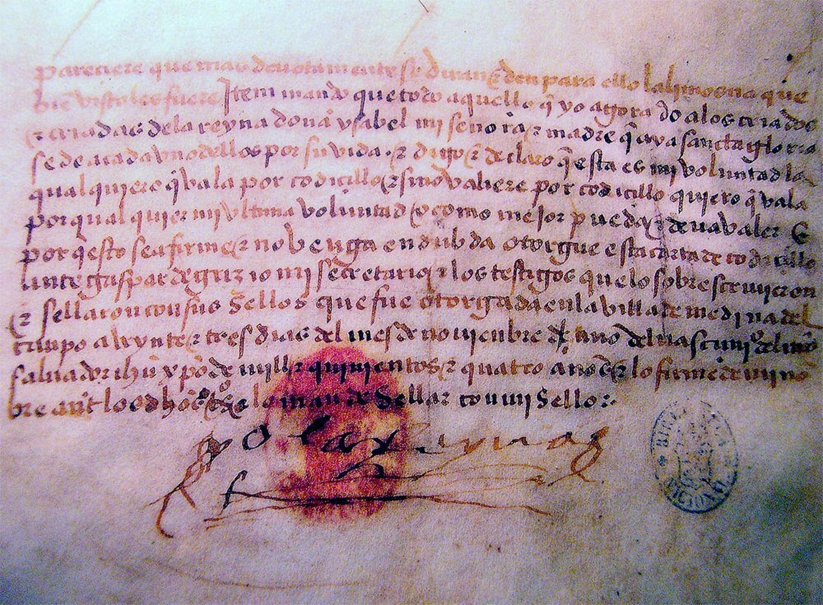 Testamento de Isabel la Católica