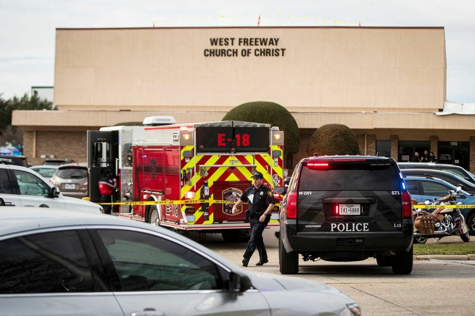 La iglesia de Texas tras el ataque
