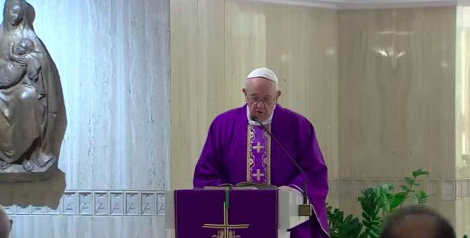 Francisco, durante su homilía