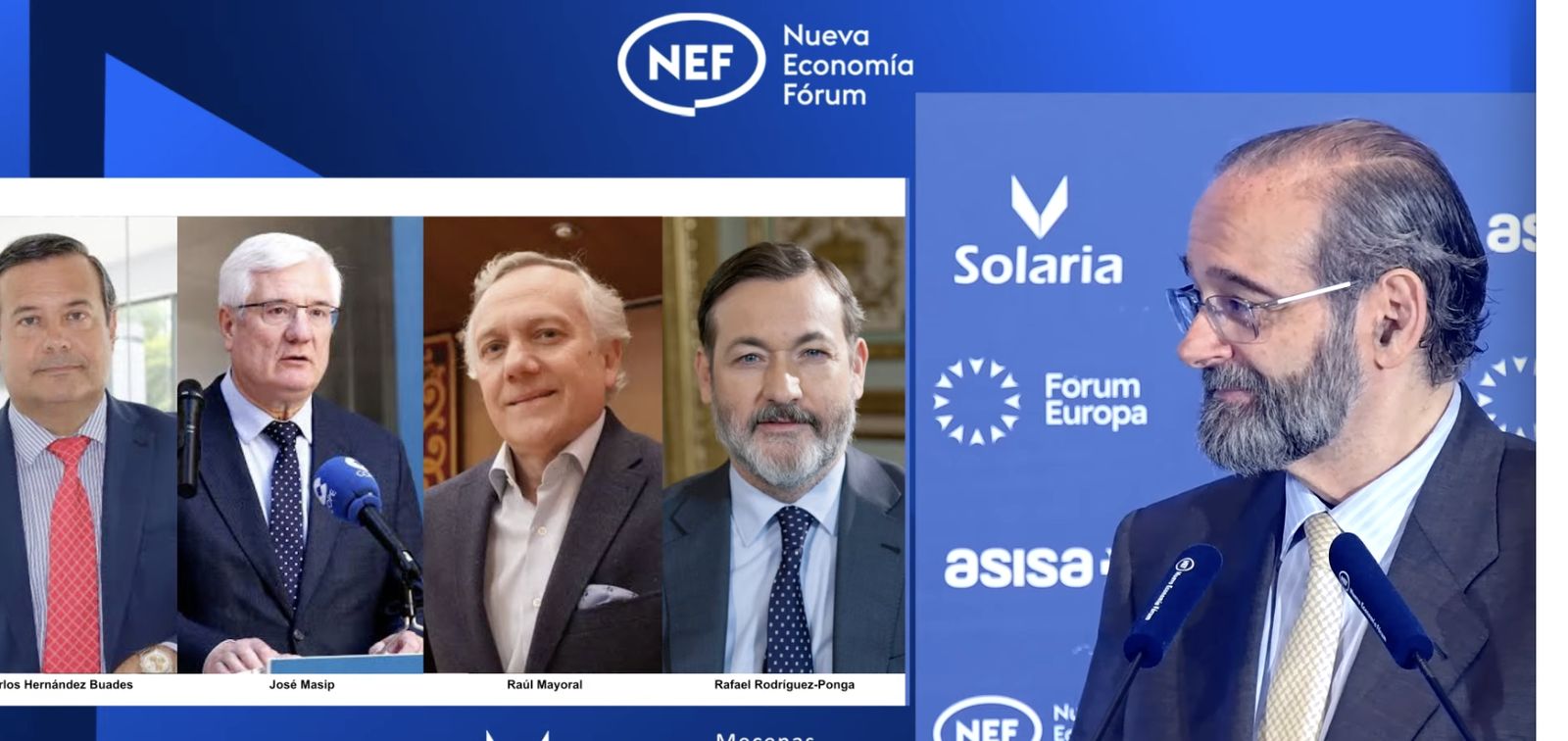 Bullón y los cuatro candidatos a sucederle