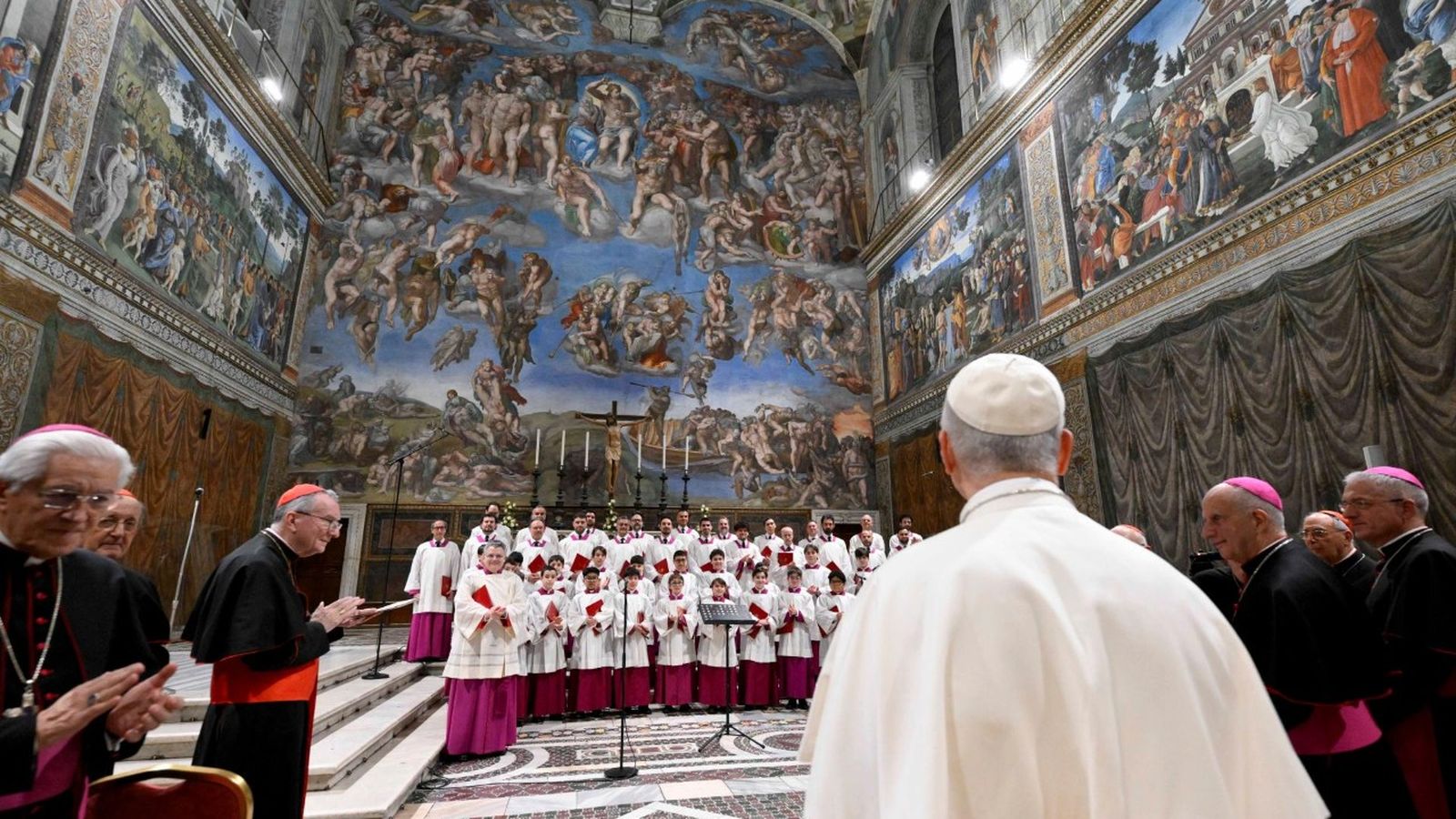 El Papa en el concierto de la Capilla Sixtina