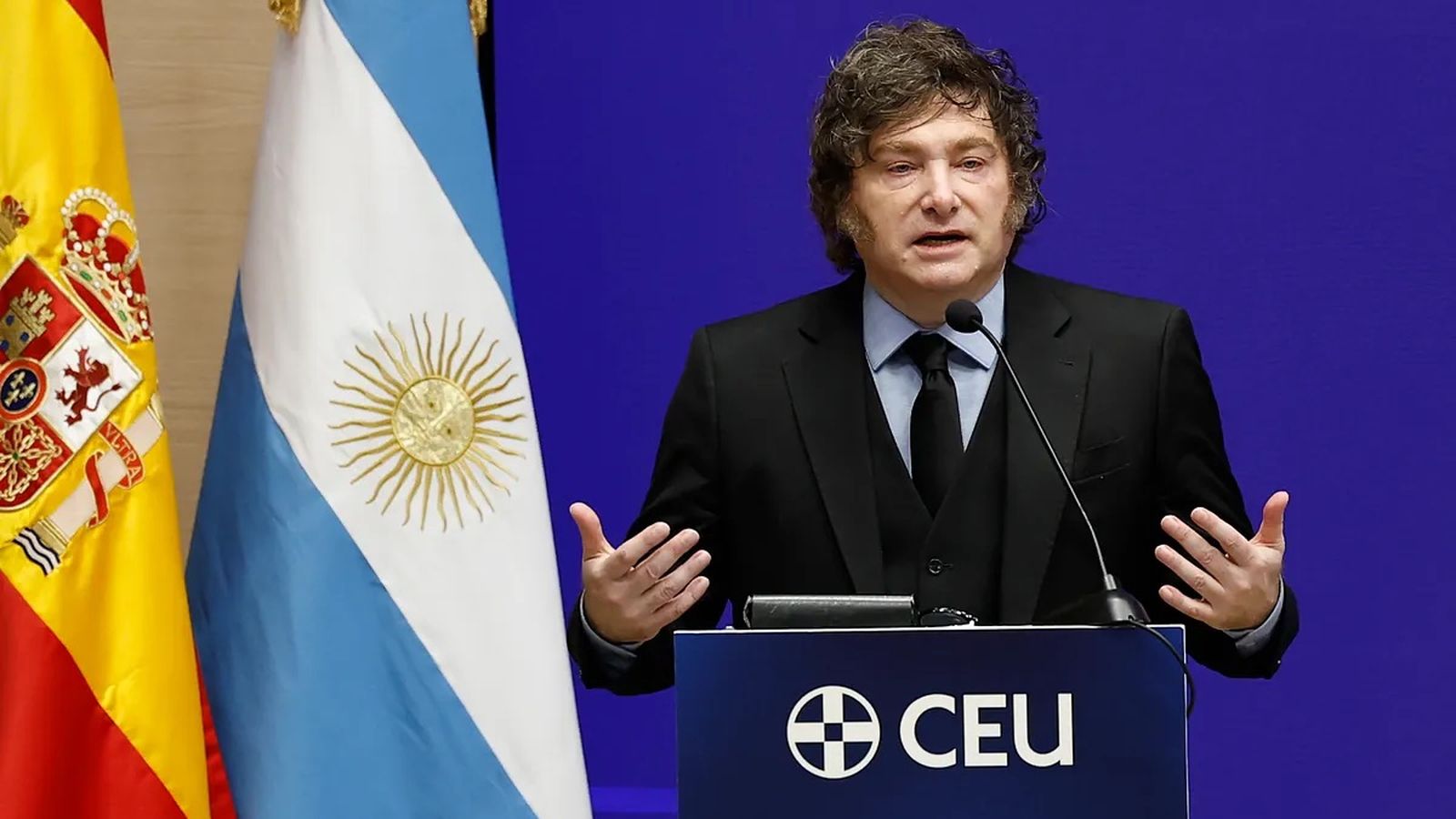 Javier Milei en el CEU