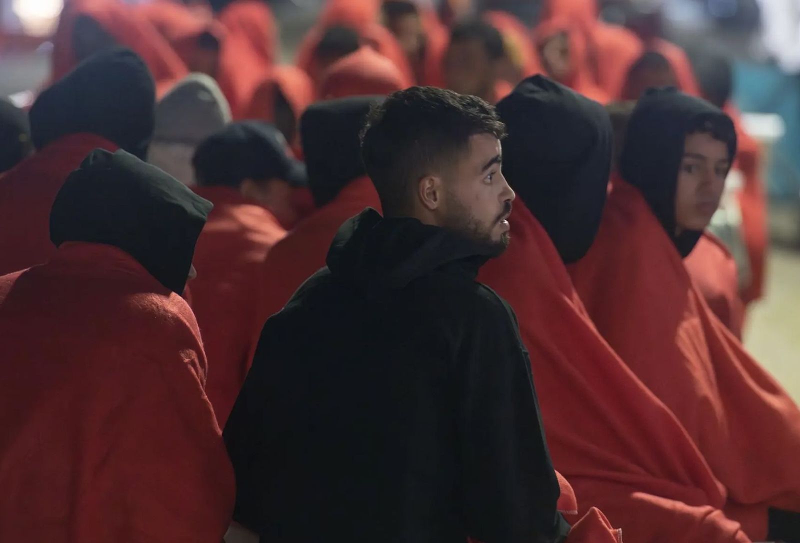 Migrantes llegados a través de la ruta Canaria, una de  las más mortíferas