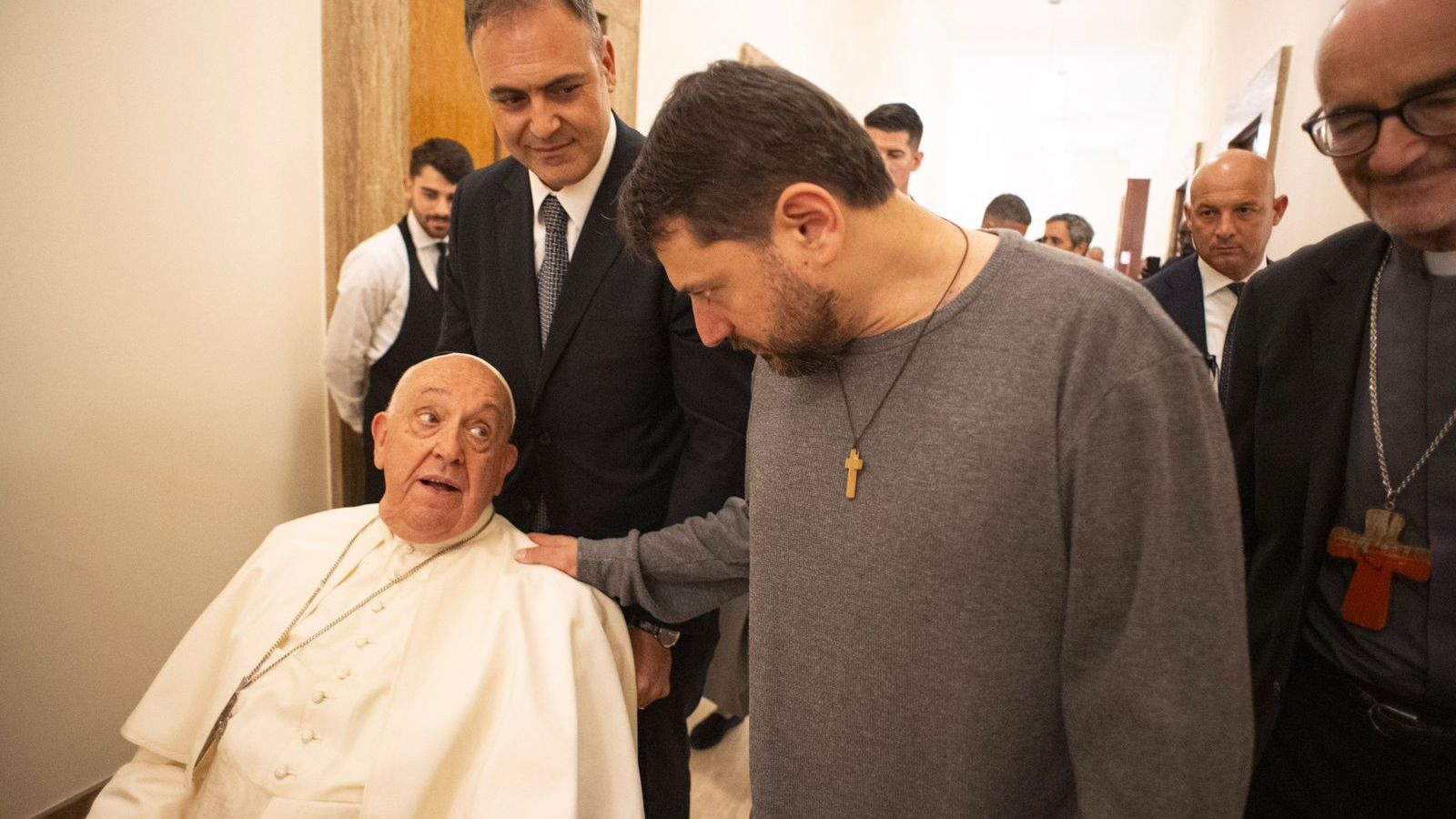 Juan Grabois y el papa Francisco en septiembre de 2024