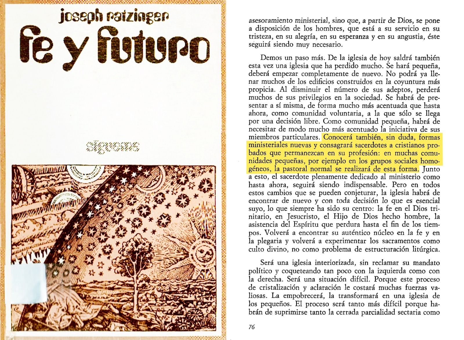 'Fe y futuro', de Joseph Ratzinger