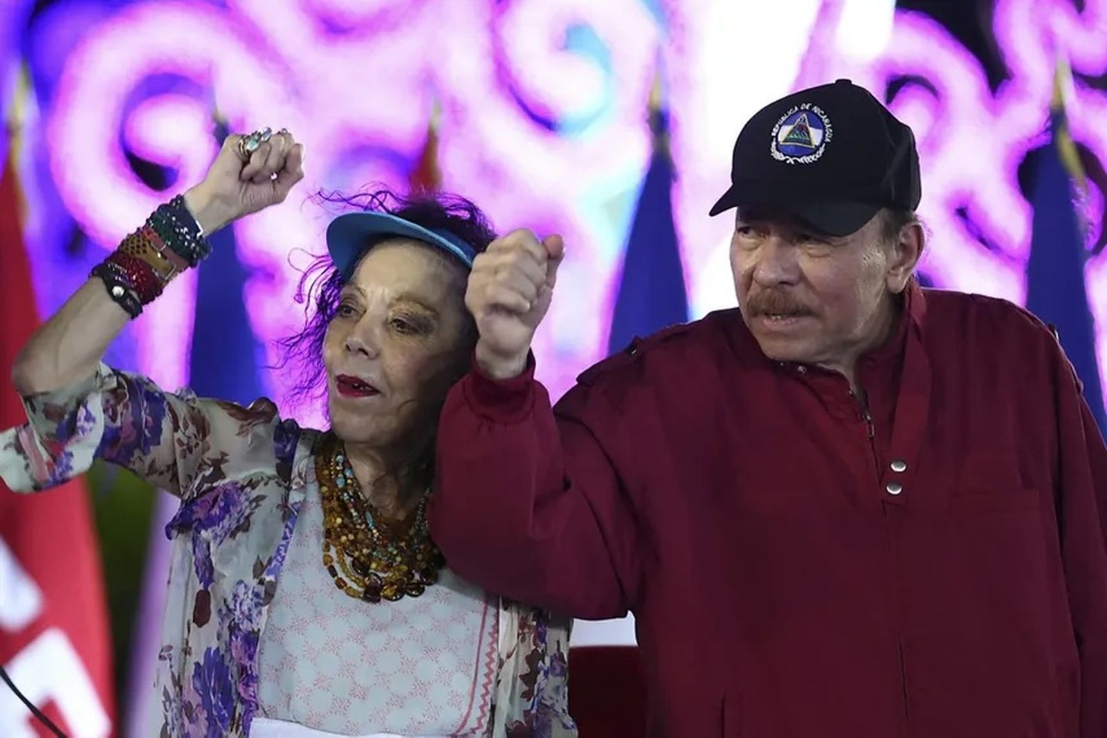 Rosario Murillo y Daniel Ortega