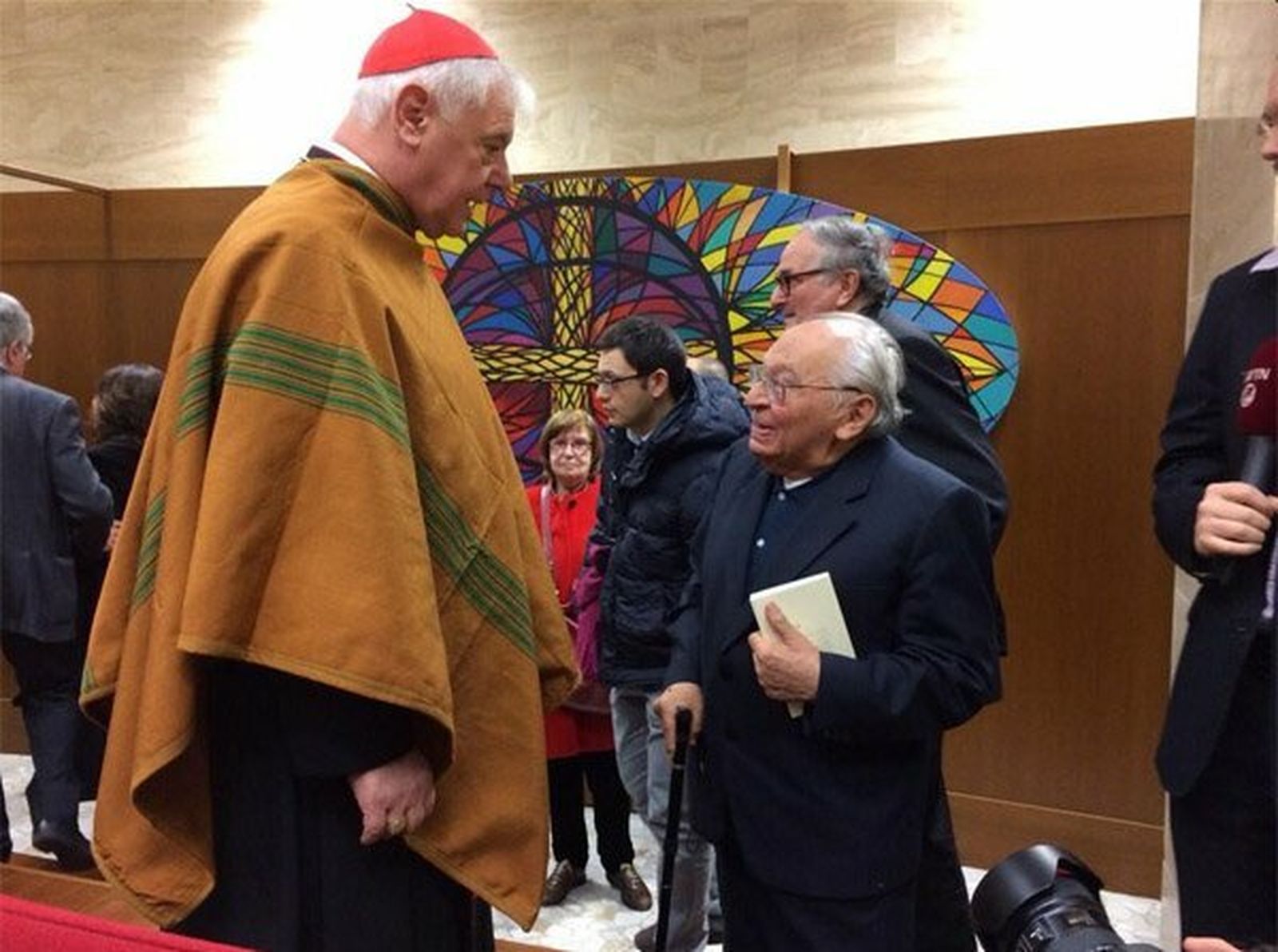 El cardenal Müller, con Gustavo Gutiérrez